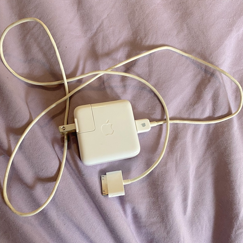 Apple iPod original Adapter Power Supply FireWire Cable cord charger box